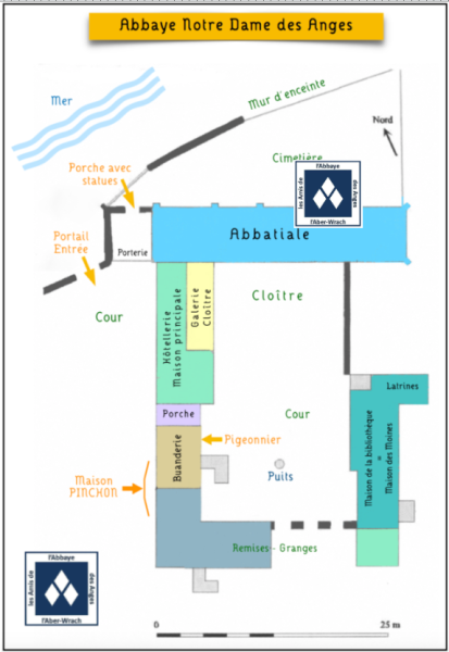 plan abbaye des anges